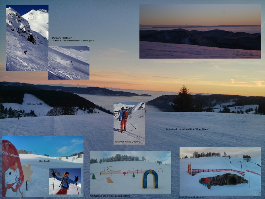 Bilder aus Todtnauberg und vom Freeriden, Skiunterricht, Alpensicht